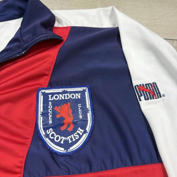 Puma London Scottish Track Jacket Size M “Manager” Team Release VTG Rugby Rare! - Picture 5 of 10